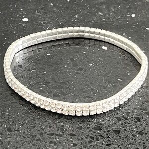 ANKLET stretch crystal rhinestone ankle bracelet vintage statement jewelry